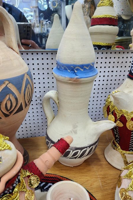 فخّارة زخارف زرقاء تراثية